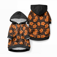Polynesian Pride Hawaii Style With Hibiscus Pet Hoodie Gold LT9 Pullover Gold - Polynesian Pride
