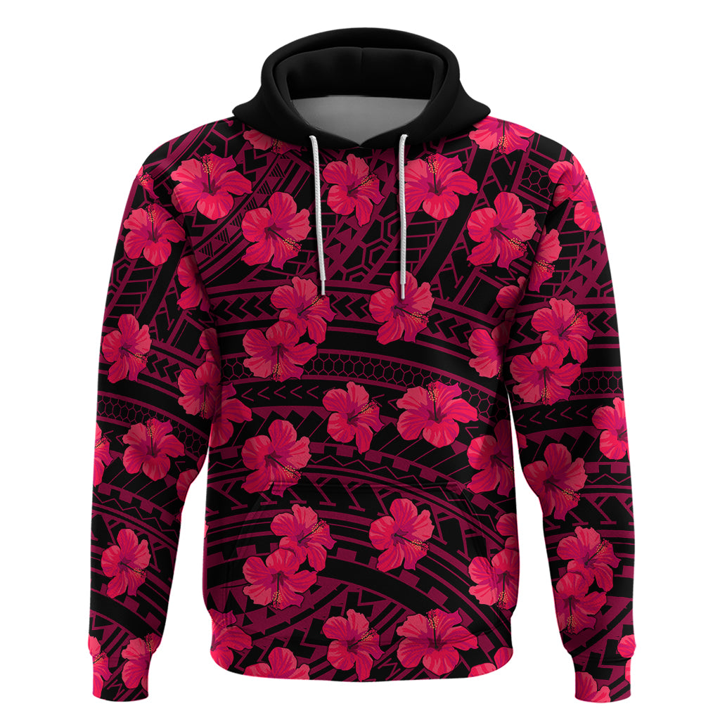 Polynesian Pride Hawaii Style With Hibiscus Hoodie Pink LT9 Pink - Polynesian Pride