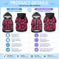 Polynesian Pride Hawaii Style With Hibiscus Pet Hoodie Pink LT9 - Polynesian Pride