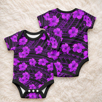 Polynesian Pride Hawaii Style With Hibiscus Baby Onesie Purple LT9 - Polynesian Pride