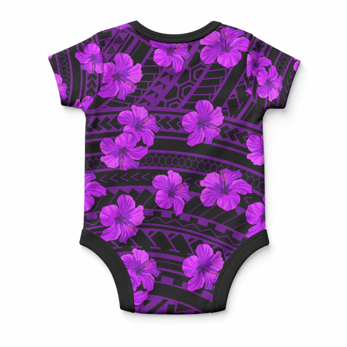 Polynesian Pride Hawaii Style With Hibiscus Baby Onesie Purple LT9 - Polynesian Pride
