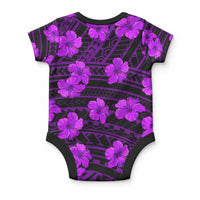 Polynesian Pride Hawaii Style With Hibiscus Baby Onesie Purple LT9 - Polynesian Pride