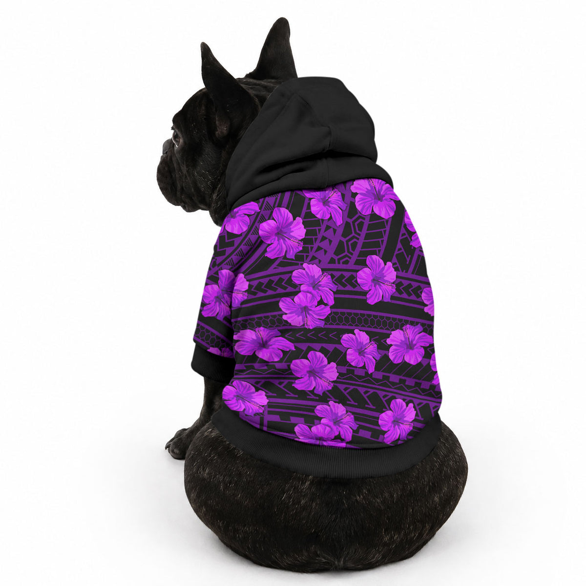 Polynesian Pride Hawaii Style With Hibiscus Pet Hoodie Purple LT9 - Polynesian Pride