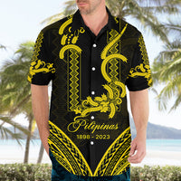 Philippines Independence Day Hawaiian Shirt Pechera With Side Barong Patterns LT9 - Polynesian Pride