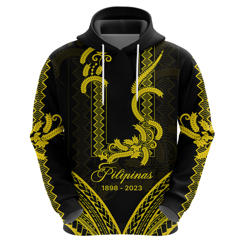 Custom Philippines Independence Day Hoodie Pechera With Side Barong Patterns LT9 - Polynesian Pride