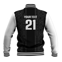 Custom New Zealand Football White Fern Supporter Baseball Jacket