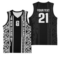 Custom New Zealand Football White Fern Supporter Basketball Jersey