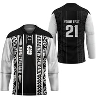 Custom New Zealand Football White Fern Supporter Hockey Jersey