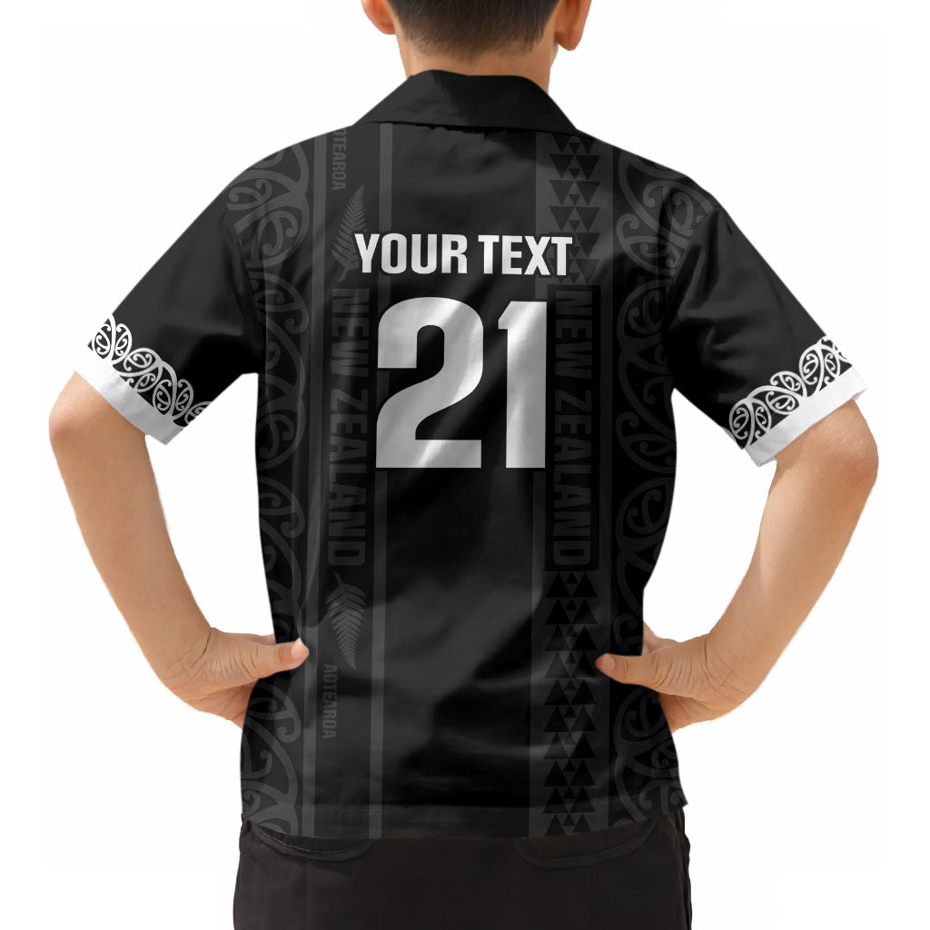 Custom New Zealand Football White Fern Supporter Kid Hawaiian Shirt LT9 - Polynesian Pride