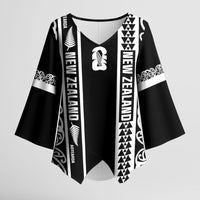 Custom New Zealand Football White Fern Supporter Kimono Sleeve Blouse
