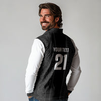 Custom New Zealand Football White Fern Supporter Long Sleeve Polo Shirt LT9 - Polynesian Pride