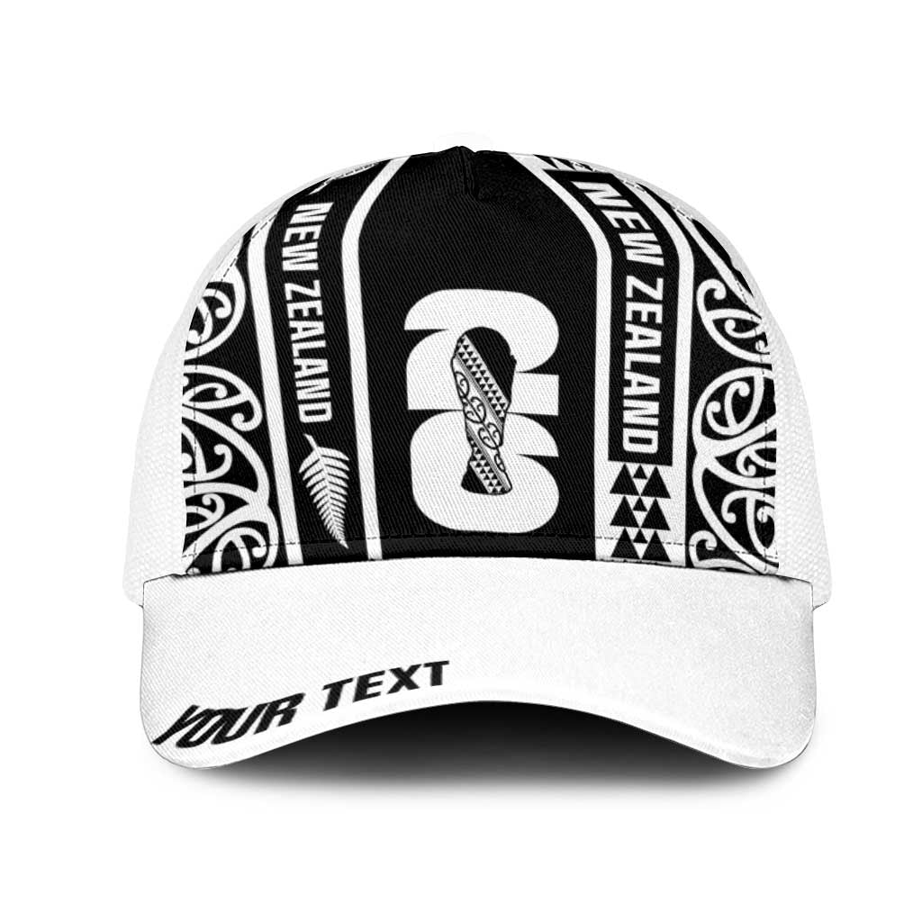 Personalised New Zealand Football White Fern Supporter Mesh Trucker Cap