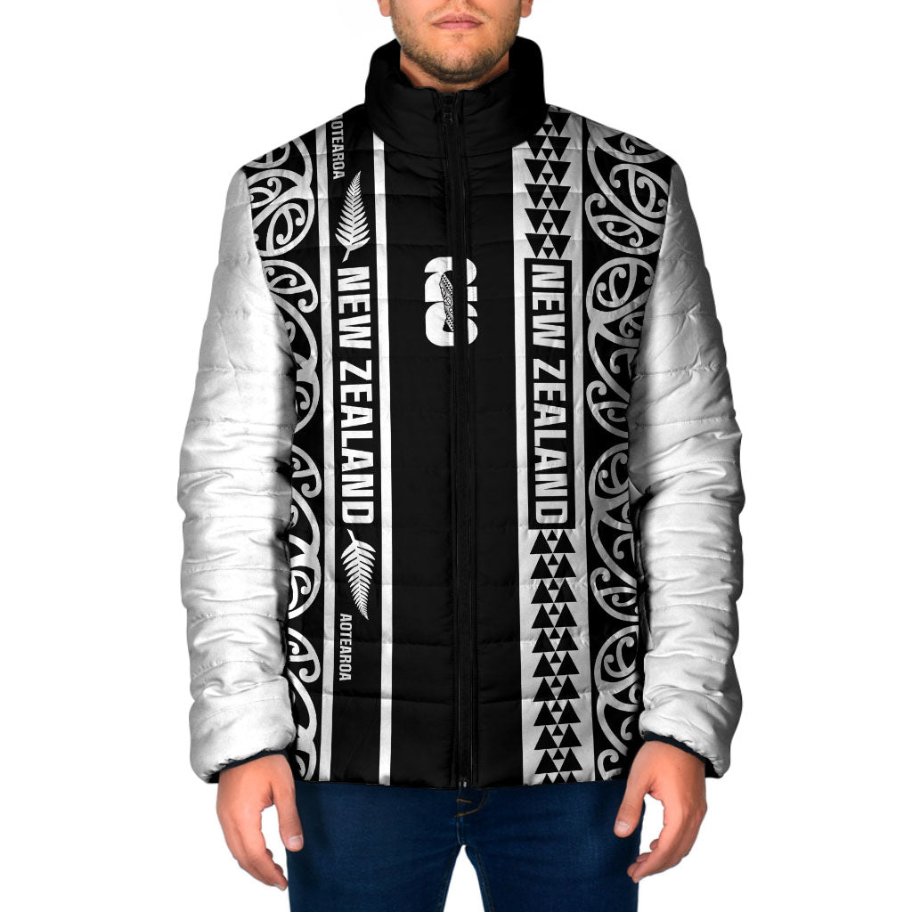 Custom New Zealand Football White Fern Supporter Padded Jacket