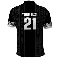 Custom New Zealand Football White Fern Supporter Polo Shirt