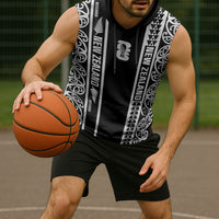 Custom New Zealand Football White Fern Supporter Sleeveless Hoodie LT9 - Polynesian Pride