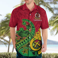 Vanuatu Islands Hawaiian Shirt Polynesian Tattoo and Sea Turtle LT9 - Polynesian Pride