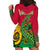 Vanuatu Islands Hoodie Dress Polynesian Tattoo and Sea Turtle LT9 - Polynesian Pride