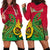 Vanuatu Islands Hoodie Dress Polynesian Tattoo and Sea Turtle LT9 - Polynesian Pride