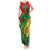 Vanuatu Islands Tank Maxi Dress Polynesian Tattoo and Sea Turtle LT9 Women Green - Polynesian Pride