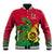 Personalised Vanuatu Islands Baseball Jacket Polynesian Tattoo and Sea Turtle LT9 Unisex Green - Polynesian Pride