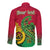 Personalised Vanuatu Islands Long Sleeve Button Shirt Polynesian Tattoo and Sea Turtle LT9 - Polynesian Pride