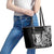 671 Guam Personalised Leather Tote Bag Latte Stone Tribal