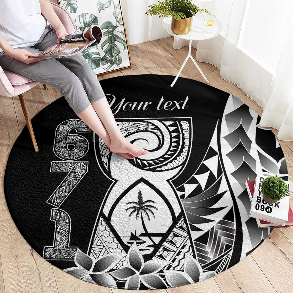 671 Guam Personalised Round Carpet Latte Stone Tribal