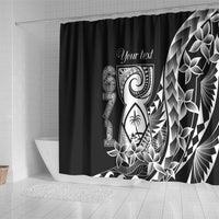 671 Guam Personalised Shower Curtain Latte Stone Tribal