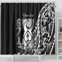 671 Guam Personalised Shower Curtain Latte Stone Tribal