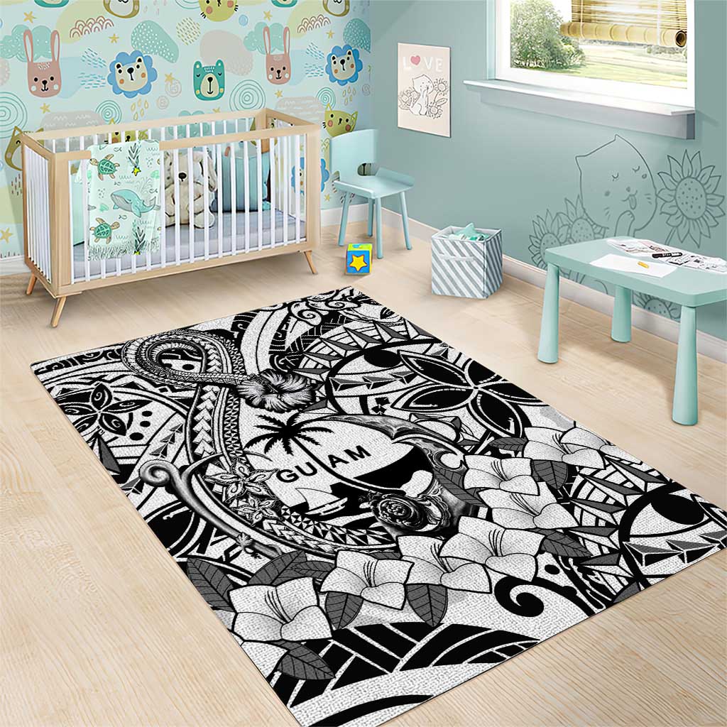Guam Hafa Adai Guasali Flowers Area Rug