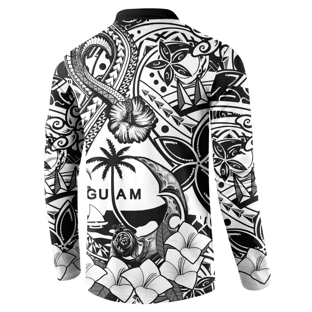 Guam Hafa Adai Guasali Flowers Button Sweatshirt