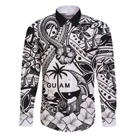 Guam Hafa Adai Guasali Flowers Family Matching Off Shoulder Maxi Dress and Hawaiian Shirt