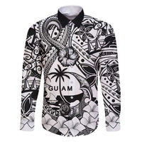 Guam Hafa Adai Guasali Flowers Family Matching Puletasi and Hawaiian Shirt