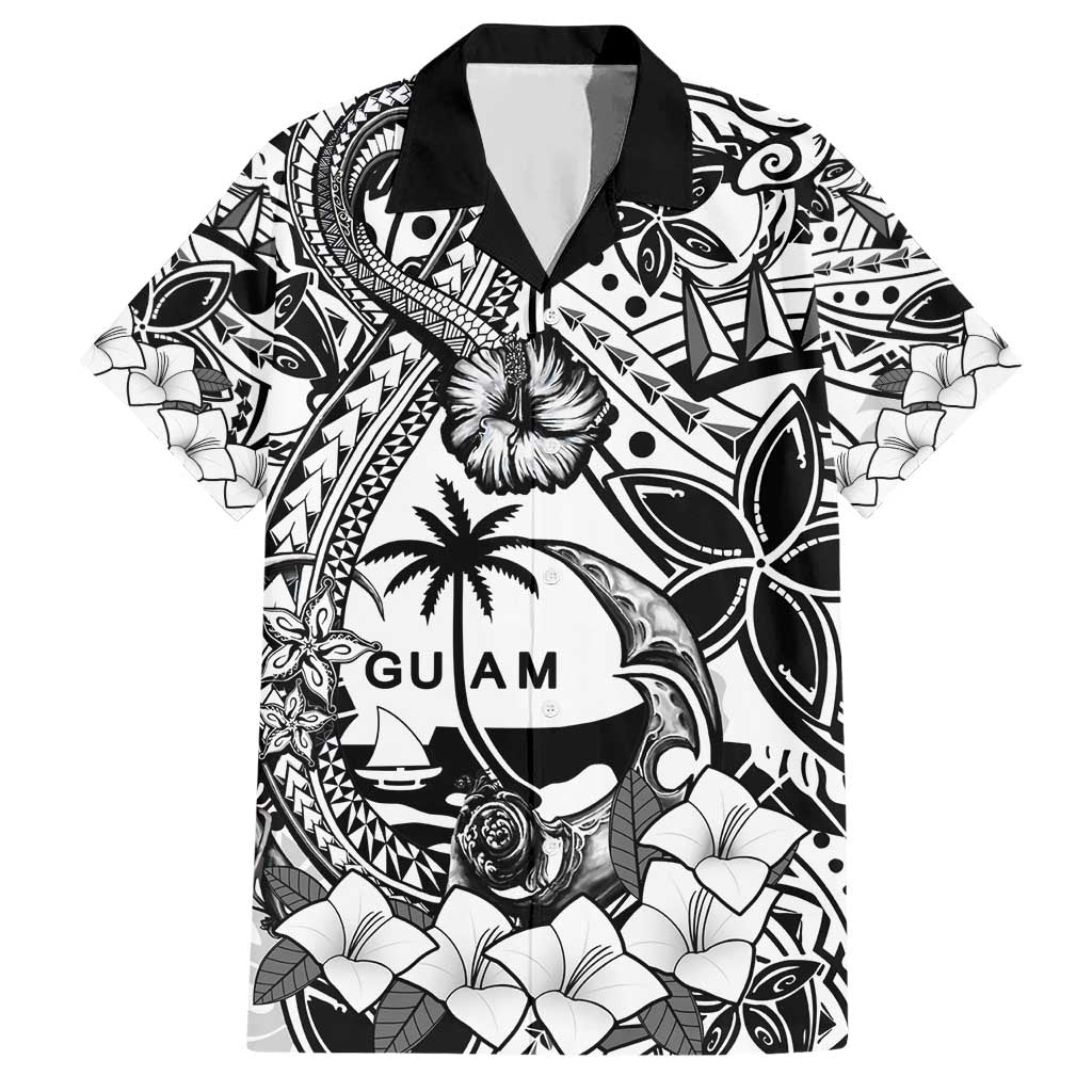 Guam Hafa Adai Guasali Flowers Hawaiian Shirt