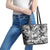 Guam Hafa Adai Guasali Flowers Leather Tote Bag