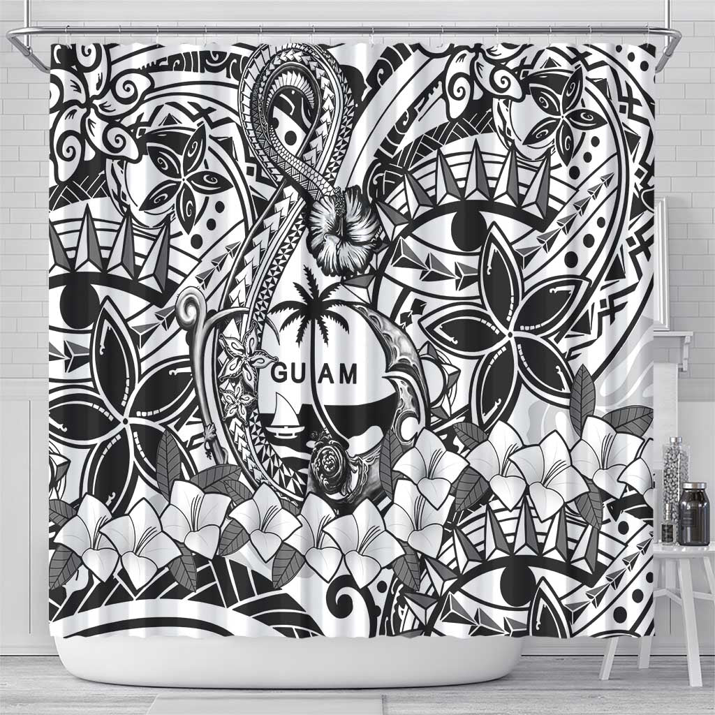 Guam Hafa Adai Guasali Flowers Shower Curtain