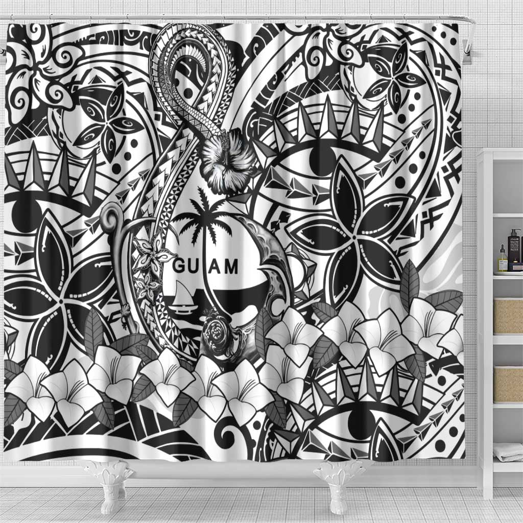 Guam Hafa Adai Guasali Flowers Shower Curtain