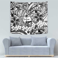 Guam Hafa Adai Guasali Flowers Tapestry