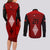 Custom Tonga Rugby Couples Matching Long Sleeve Bodycon Dress and Long Sleeve Button Shirts Go Champions World Cup 2023 Ngatu Unique LT9 - Polynesian Pride