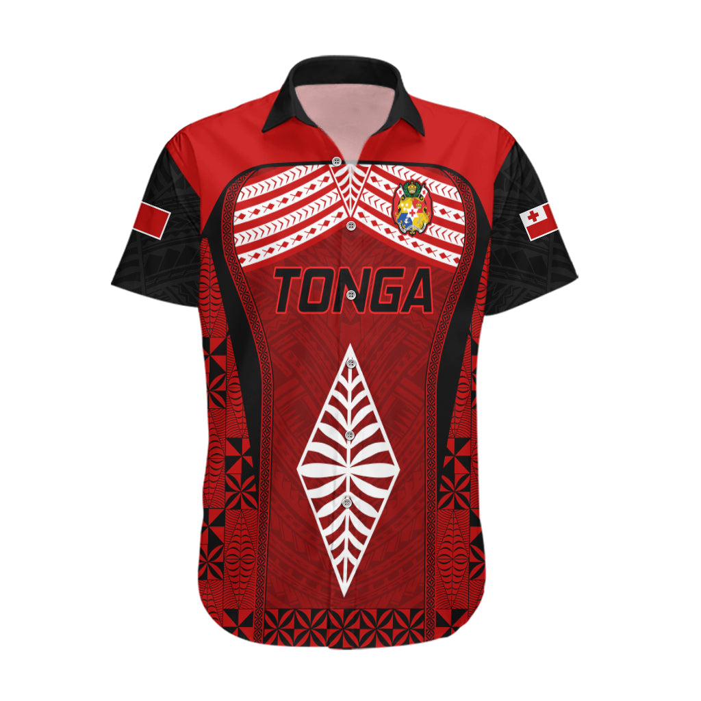 Custom Tonga Rugby Hawaiian Shirt Go Champions World Cup 2023 Ngatu Unique LT9 Red - Polynesian Pride