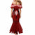 Custom Tonga Rugby Mermaid Dress Go Champions World Cup 2023 Ngatu Unique LT9 - Polynesian Pride