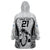 Custom Fiji Rugby Wearable Blanket Hoodie Go Champions World Cup 2023 Tapa Unique White Vibe LT9 - Polynesian Pride