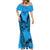 Fiji Rugby Mermaid Dress Go Champions World Cup 2023 Tapa Unique Blue Vibe LT9 - Polynesian Pride