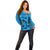 Custom Fiji Rugby Off Shoulder Sweater Go Champions World Cup 2023 Tapa Unique Blue Vibe LT9 - Polynesian Pride