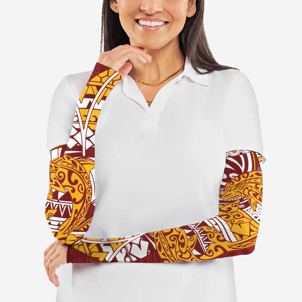 Couple Dolphins Maori Motif Arm Sleeves - Polynesian Pride