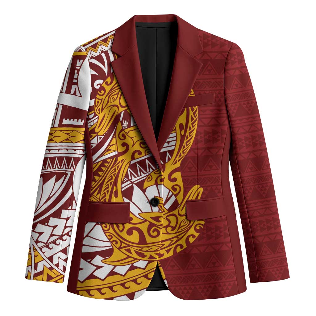 Couple Dolphins Maori Motif Blazer - Polynesian Pride