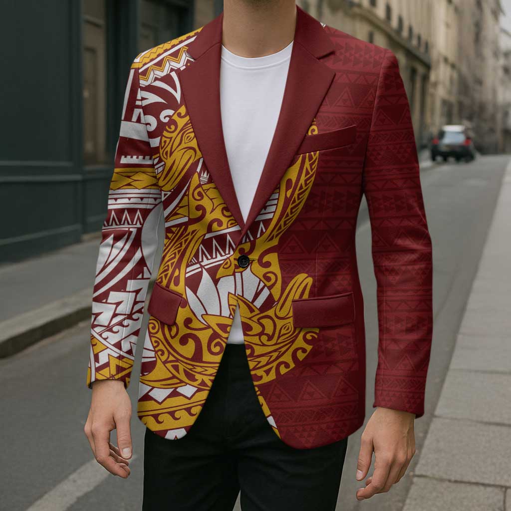 Couple Dolphins Maori Motif Blazer - Polynesian Pride