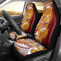 Couple Dolphins Maori Motif Car Seat Cover - Polynesian Pride
