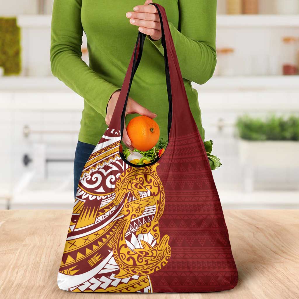 Couple Dolphins Maori Motif Grocery Bag - Polynesian Pride