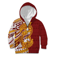 Couple Dolphins Maori Motif Kid Hoodie - Polynesian Pride